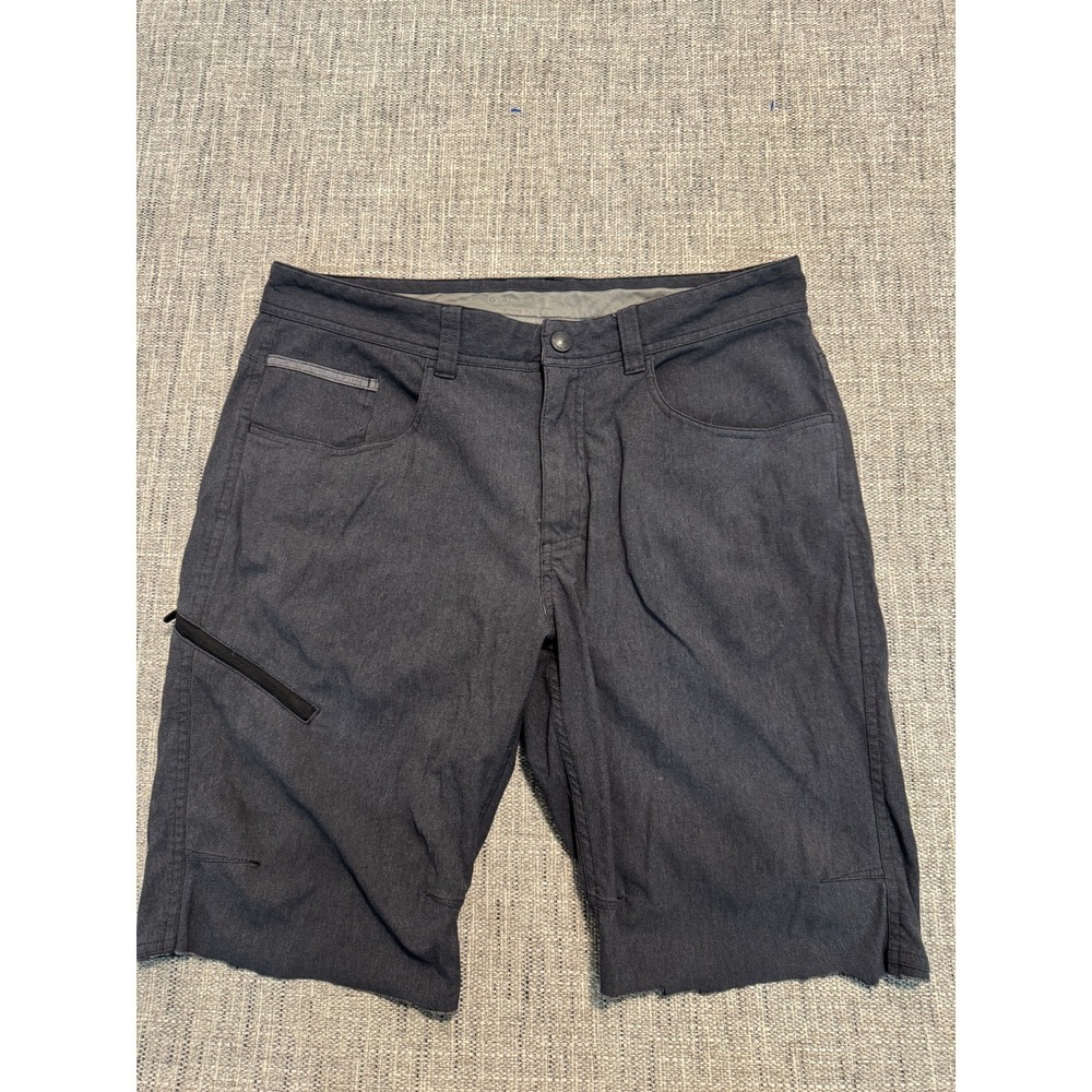 Royal Robbins Hiking Shorts Mens Black Nylon Stretch Pockets Outdoor 9.5" Inseam